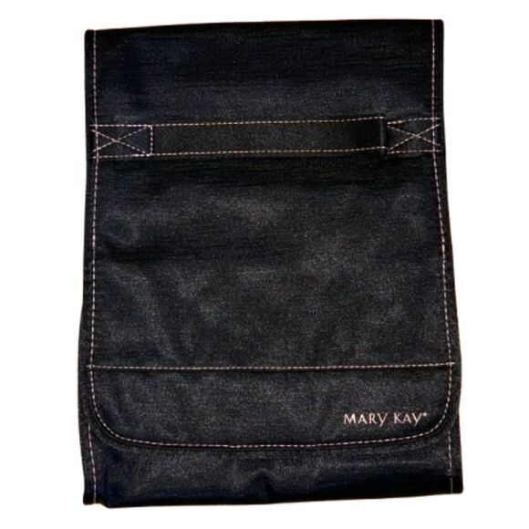 ❤️Mary Kay Vintage Hanging Travel Makeup Jewelry Organizer Black Pink 9"x 29" - Picture 1 of 7